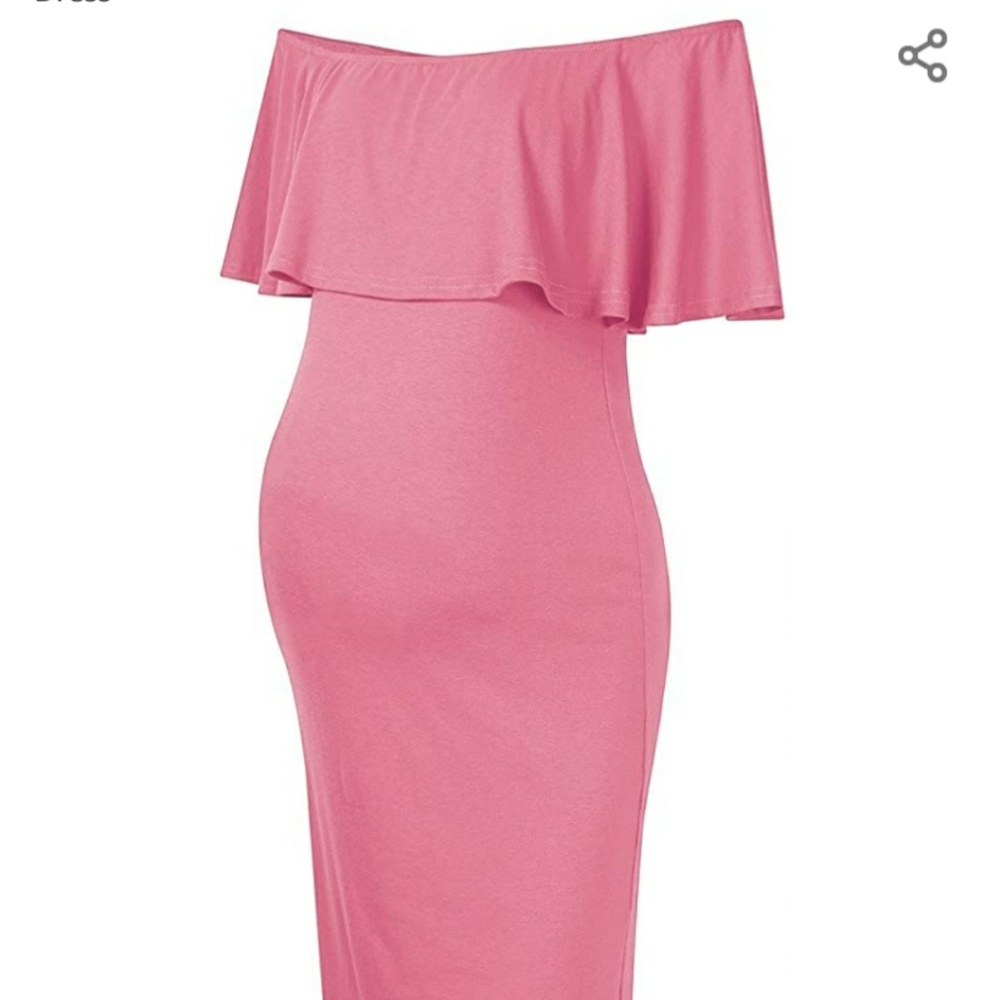 Off shoulder maternity dress